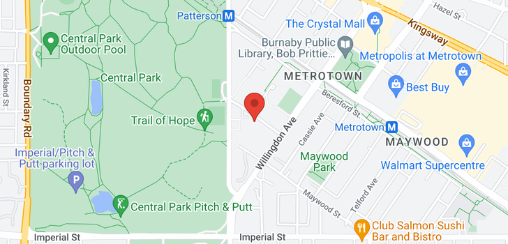 map of 806 4300 MAYBERRY STREET